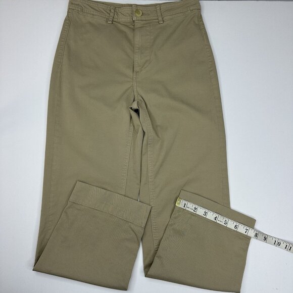 Everlane Women’s‎ Tan Straight-Leg Cotton Twill Business Casual Pant 0/W28/L26 - Picture 10 of 12